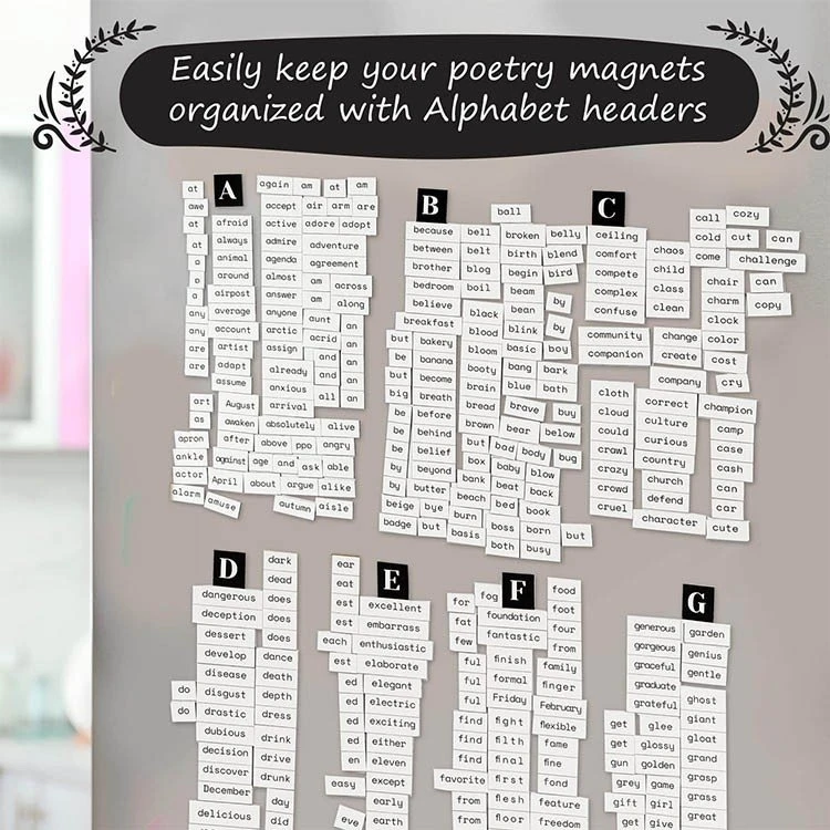 Magnetic Fridge Letters