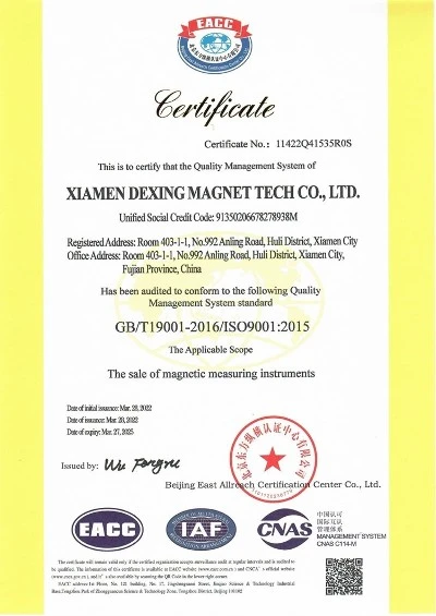 DEXING MAG ISO9001: 2015 DEXING MAG ISO9001: 2015