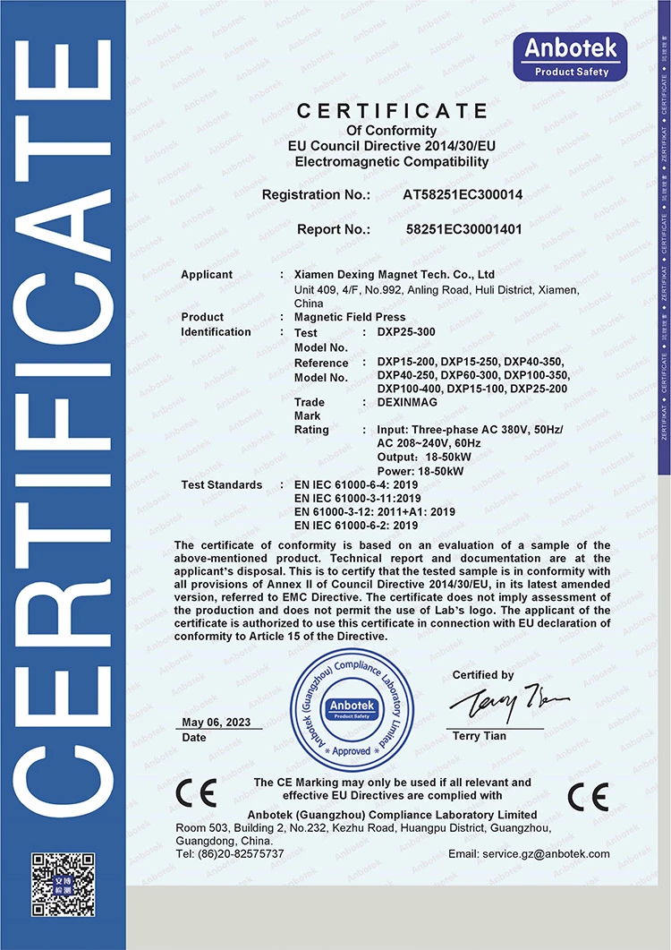 CE-Magnetic Field Press CE-Magnetic Field Press