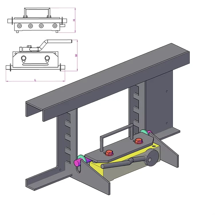 Shuttering Magnet With Handle